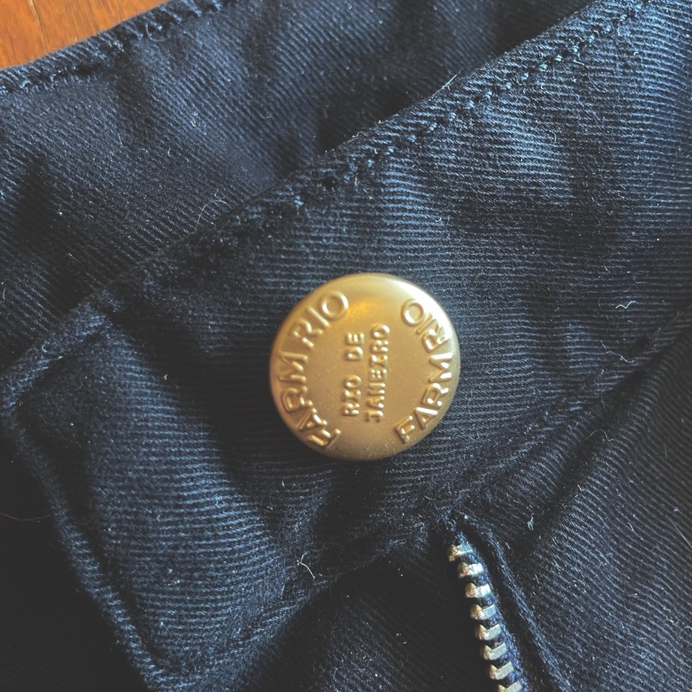 Farm Rio Black Twill Belted Wide Pants - Picture 5 of 9